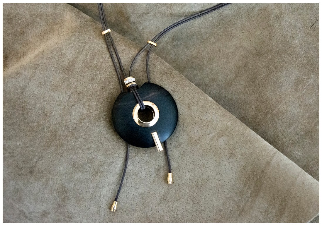 Kayla Necklace Exotic Wood, Catherine Zadeh